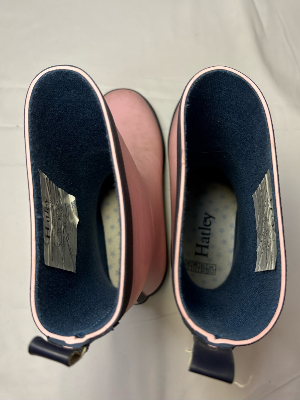 Hatley Girls 1 Pink Rubber Boots Waterproof Gum Wellies Rain Outdoor Storm Wet - Picture 11 of 12